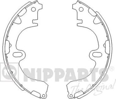 Nipparts J3502001 - Kit freno, freni a tamburo www.autoricambit.com