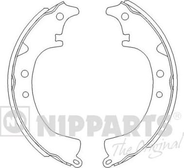 Nipparts J3502008 - Kit freno, freni a tamburo www.autoricambit.com