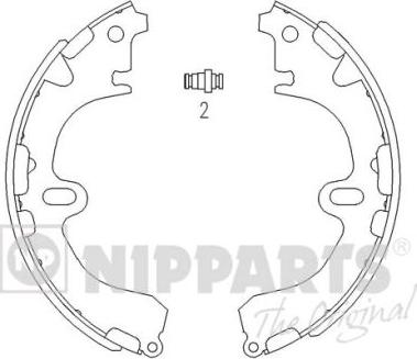 Nipparts J3502034 - Kit freno, freni a tamburo www.autoricambit.com