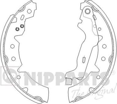 Nipparts J3502072 - Kit freno, freni a tamburo www.autoricambit.com