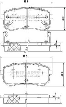 BENDIX 510540 - Kit pastiglie freno, Freno a disco www.autoricambit.com