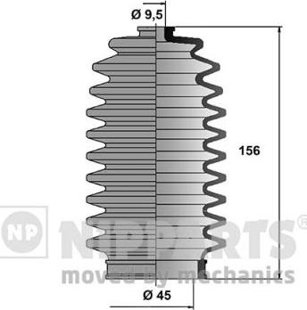 Nipparts J2844004 - Kit soffietto, Sterzo www.autoricambit.com