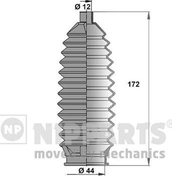 Nipparts J2844003 - Kit soffietto, Sterzo www.autoricambit.com