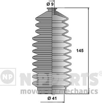 Nipparts J2841009 - Kit soffietto, Sterzo www.autoricambit.com