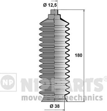 Nipparts J2841008 - Kit soffietto, Sterzo www.autoricambit.com