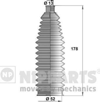 Nipparts J2842027 - Kit soffietto, Sterzo www.autoricambit.com