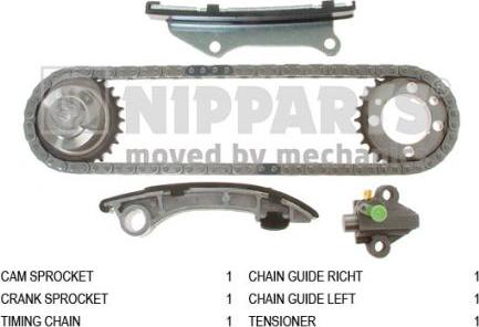 Nipparts N1151017 - Kit catena distribuzione www.autoricambit.com