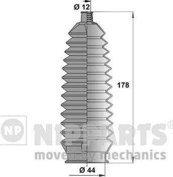 Nipparts N2844014 - Kit soffietto, Sterzo www.autoricambit.com