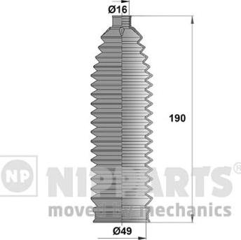 Nipparts N2840910 - Kit soffietto, Sterzo www.autoricambit.com