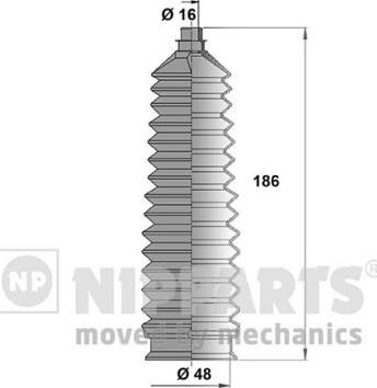 Nipparts N2840307 - Kit soffietto, Sterzo www.autoricambit.com