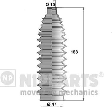 Nipparts N2841032 - Kit soffietto, Sterzo www.autoricambit.com