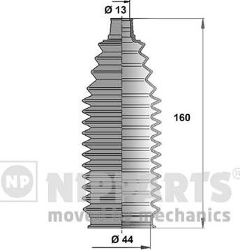 Nipparts N2842040 - Kit soffietto, Sterzo www.autoricambit.com