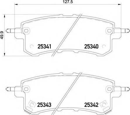 NISSAN D40601LB8E - Kit pastiglie freno, Freno a disco www.autoricambit.com