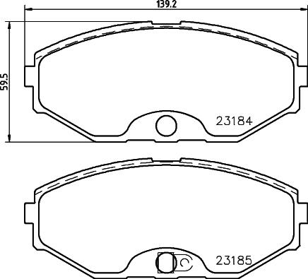 Delphi LUP1058 - Kit pastiglie freno, Freno a disco www.autoricambit.com