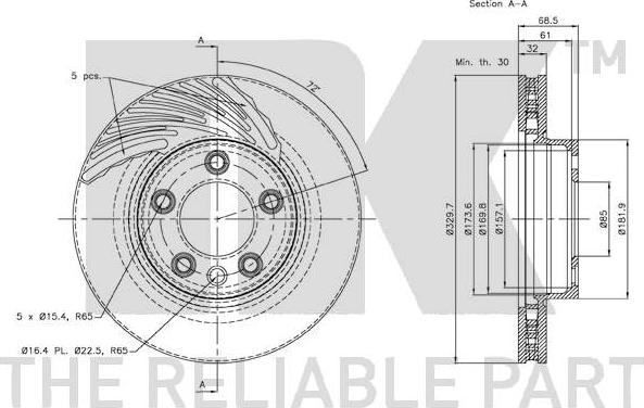 NK 3447104 - Discofreno www.autoricambit.com