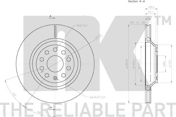 NK 3147136 - Discofreno www.autoricambit.com