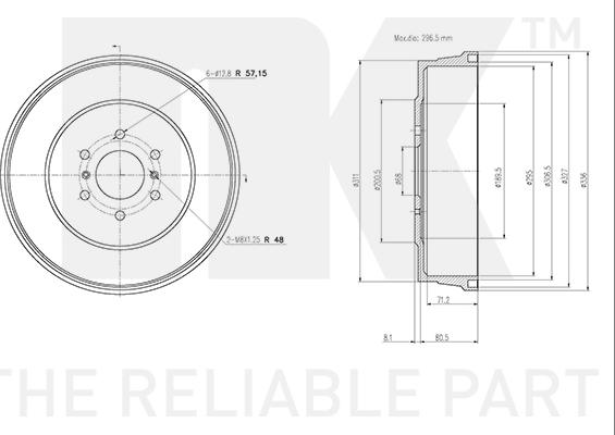 NK 252227 - Tamburo freno www.autoricambit.com