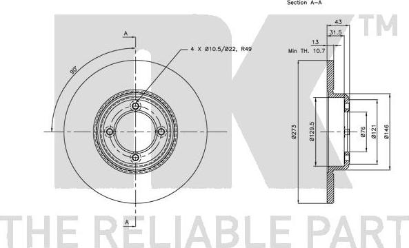 NK 209906 - Discofreno www.autoricambit.com