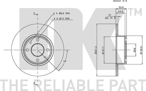 NK 209928 - Discofreno www.autoricambit.com