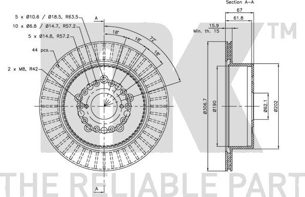 NK 204573 - Discofreno www.autoricambit.com