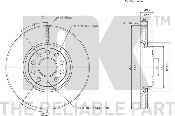 NK 3147115 - Discofreno www.autoricambit.com