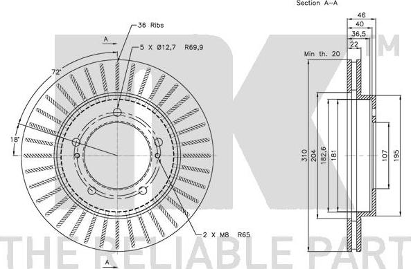 NK 205215 - Discofreno www.autoricambit.com