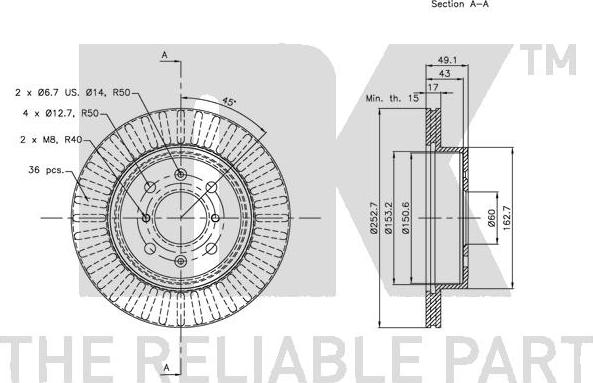 NK 205213 - Discofreno www.autoricambit.com