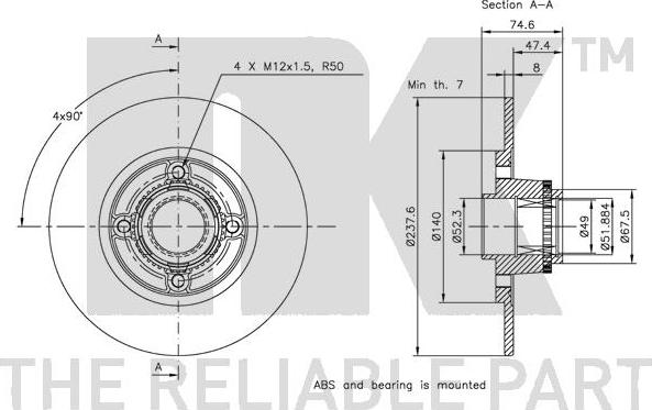 NK 313945 - Discofreno www.autoricambit.com