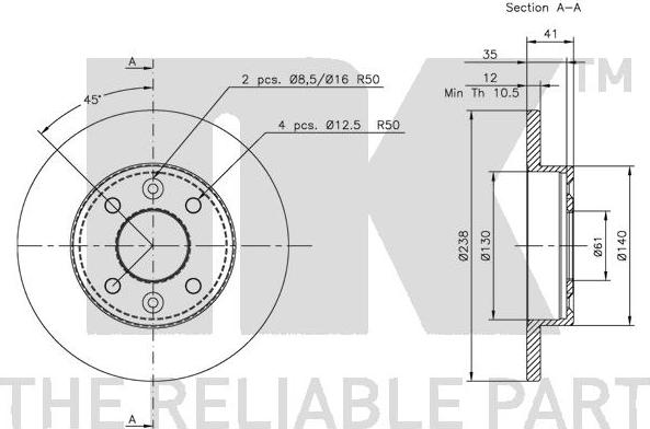 NK 203908 - Discofreno www.autoricambit.com