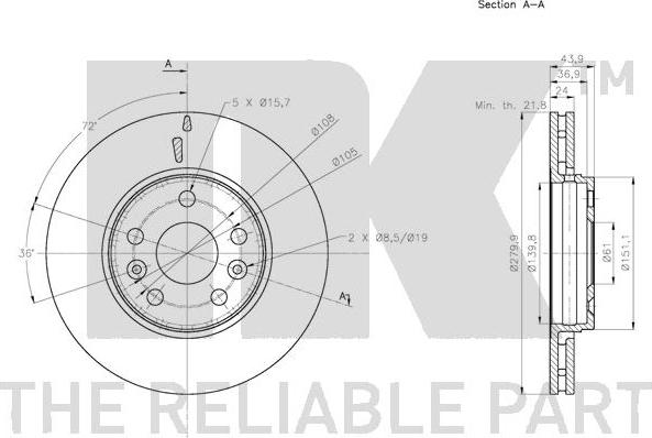 NK 203974 - Discofreno www.autoricambit.com