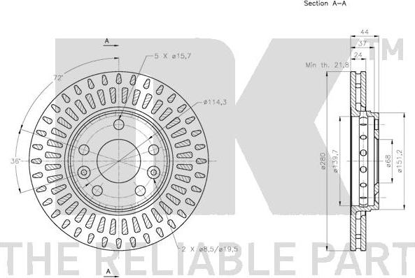 NK 203970 - Discofreno www.autoricambit.com