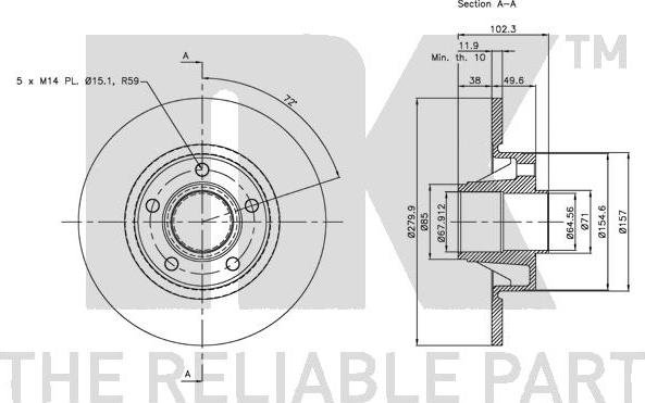 NK 203647 - Discofreno www.autoricambit.com