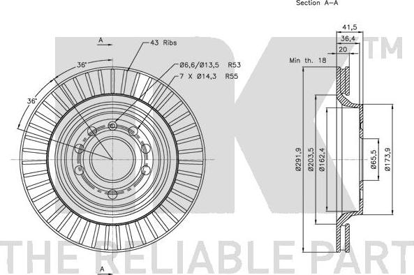 NK 203650 - Discofreno www.autoricambit.com