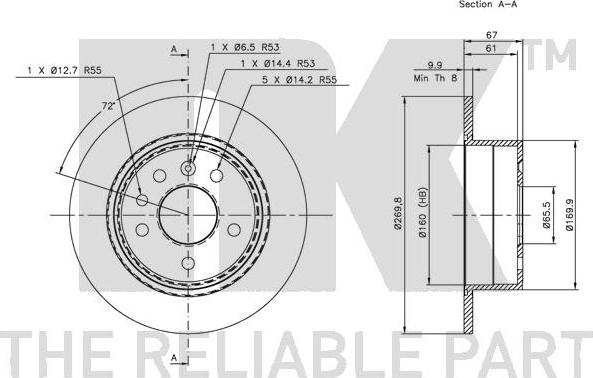 NK 203610 - Discofreno www.autoricambit.com