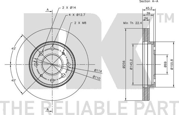 NK 203025 - Discofreno www.autoricambit.com