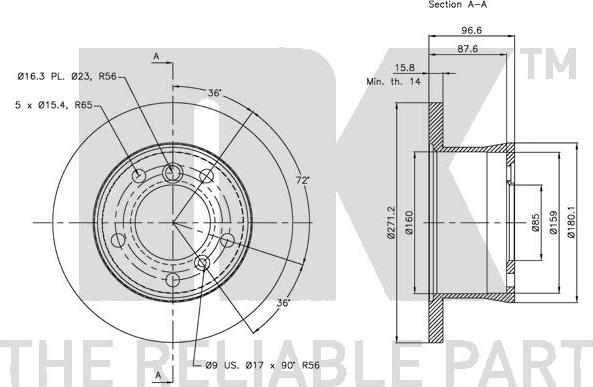 NK 203396 - Discofreno www.autoricambit.com