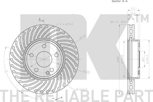 NK 2033125 - Discofreno www.autoricambit.com