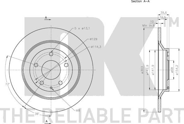 NK 203279 - Discofreno www.autoricambit.com