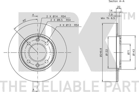 NK 203718 - Discofreno www.autoricambit.com