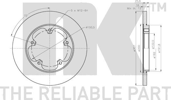 NK 202595 - Discofreno www.autoricambit.com