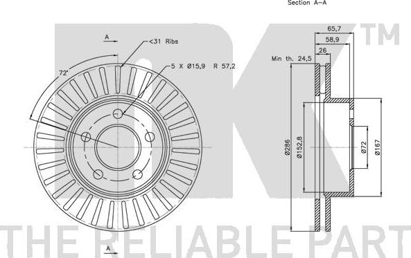 NK 202565 - Discofreno www.autoricambit.com