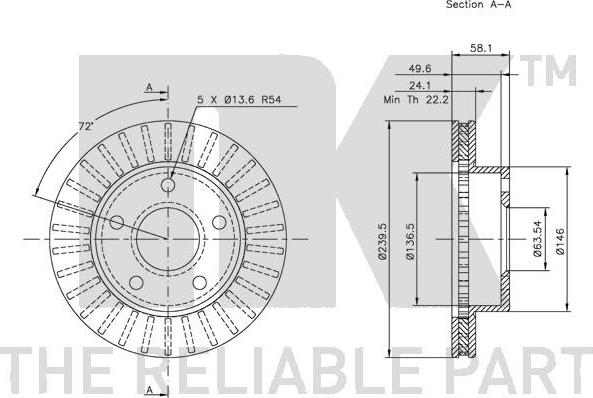 NK 202530 - Discofreno www.autoricambit.com