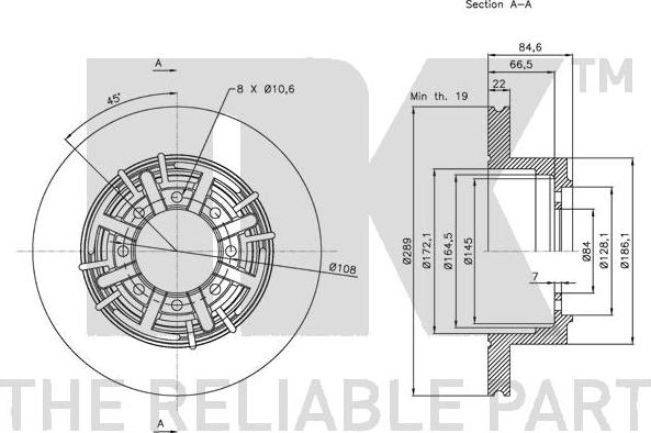 NK 202345 - Discofreno www.autoricambit.com