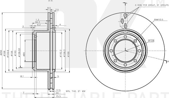 NK 202355 - Discofreno www.autoricambit.com