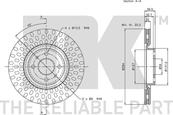 NK 202327 - Discofreno www.autoricambit.com