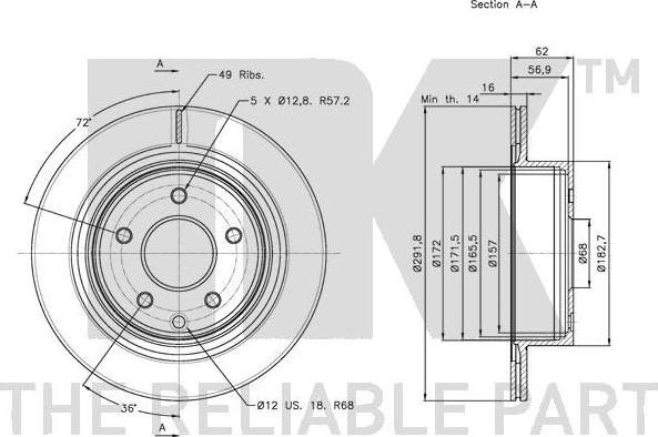 NK 312261 - Discofreno www.autoricambit.com