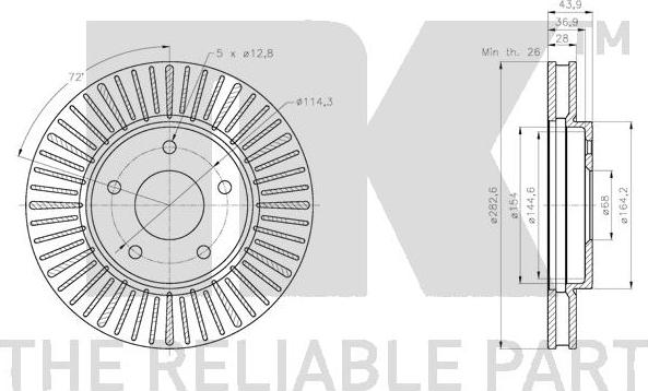 NK 202285 - Discofreno www.autoricambit.com