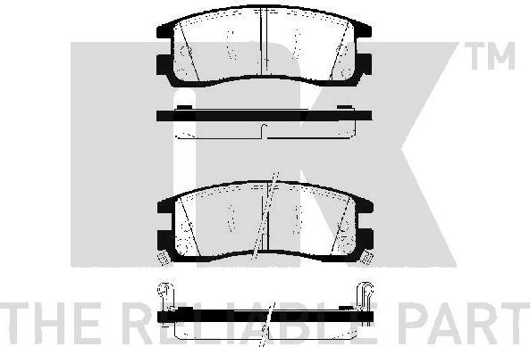 NK 229218 - Kit pastiglie freno, Freno a disco www.autoricambit.com