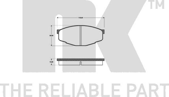 NK 224525 - Kit pastiglie freno, Freno a disco www.autoricambit.com