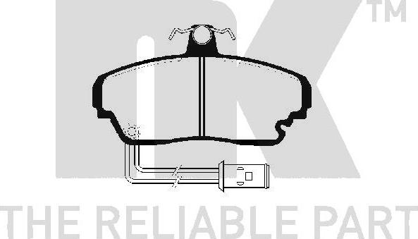 NK 224002 - Kit pastiglie freno, Freno a disco www.autoricambit.com